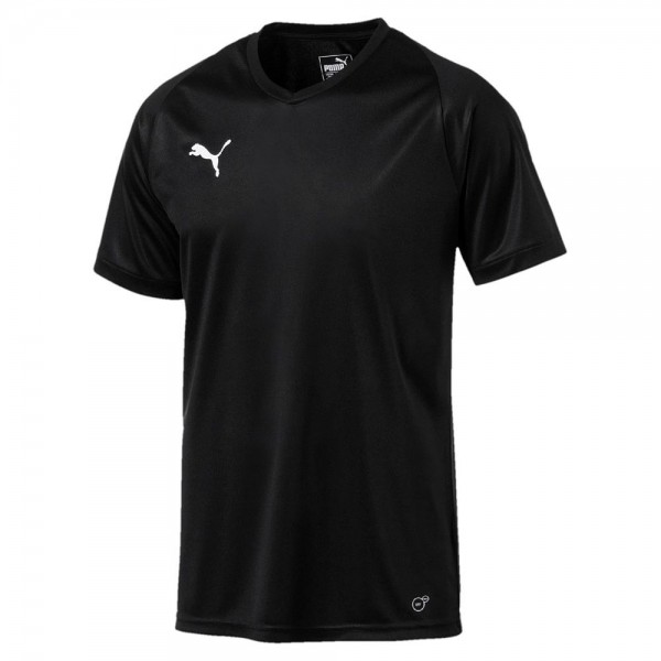 Puma Liga Core Herren Fussball Trikot kurzarm Shirt Männer schwarz weiß