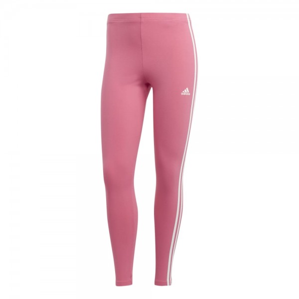 Adidas Essentials 3-Streifen High-Waisted Single Jersey Leggings Damen pink weiß