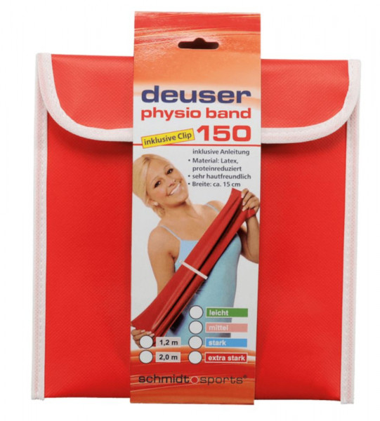 Deuser Physio Band 150 extra stark 1,2 m rot