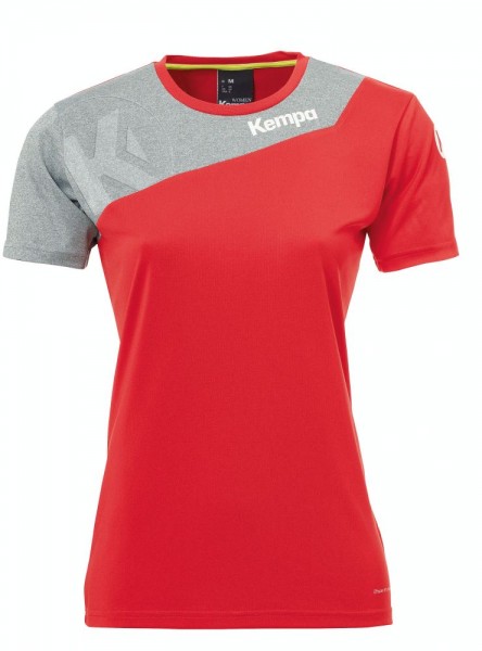 Kempa Handball Core 2.0 Trikot Frauen Kurzarmshirt Damen rot grau