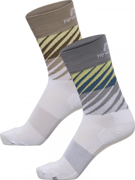 Newline Nwlpace Functional Socks 2-Pack Herren weiß grau braun
