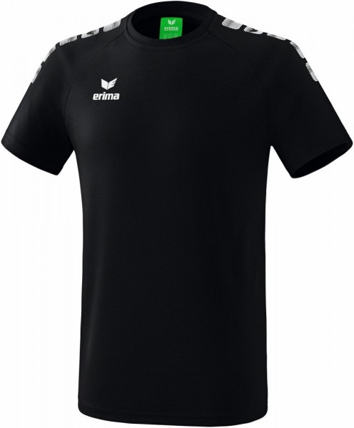 Erima Training Essential 5-C T-Shirt Kurzarm Trainingsshirt Herren Kinder schwarz weiß