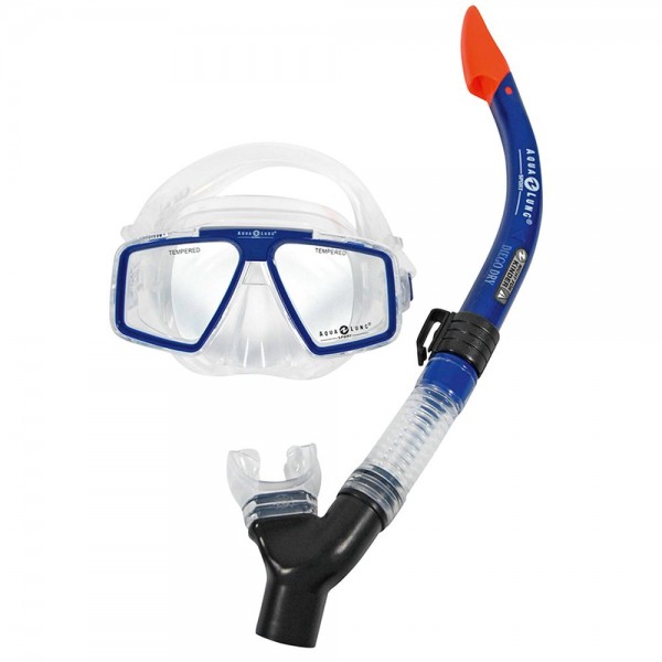 AquaLung COZUMEL PRO Snorkeling Set Herren blau orange