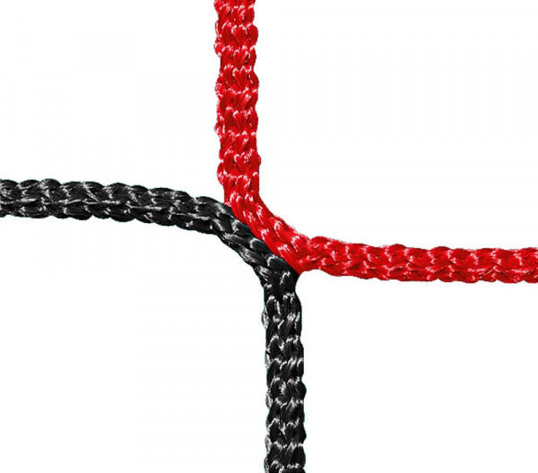 Huck Jugendtornetz-Paar 4 mm 1,50 m tief schwarz rot