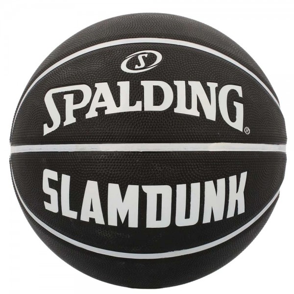 Spalding Slam Dunk Basketball schwarz weiß Gr 7
