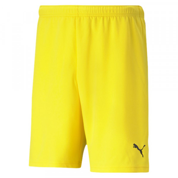 Puma Fußball teamRISE Shorts Herren gelb schwarz