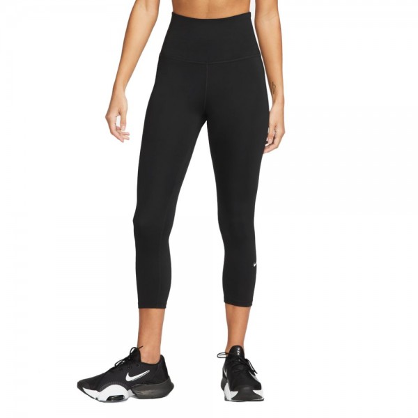 Nike One 3/4-Leggings Damen schwarz weiß