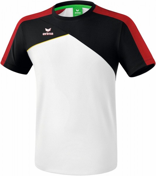 Erima Fußball Handball Premium One 2.0 T-Shirt Kinder Trainingsshirt kurzarm weiß schwarz rot