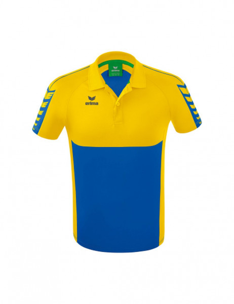 Erima Fußball Six Wings Poloshirt Herren blau gelb