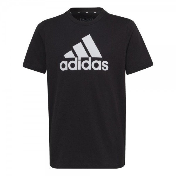 Adidas Essentials Big Logo Cotton T-Shirt Kinder schwarz weiß