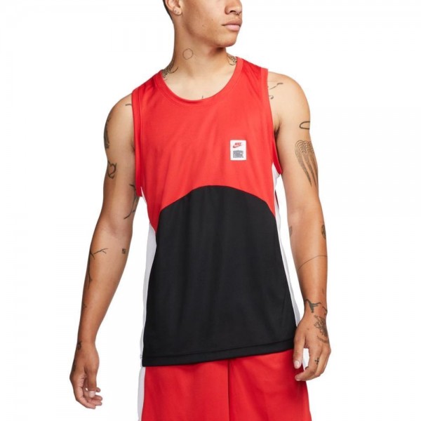 Nike Dri-FIT Starting 5 Basketballshirt Herren rot schwarz weiß