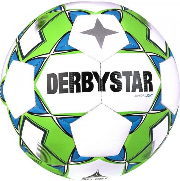 Derbystar Fußball Junior Light V23 350g weiß grün blau