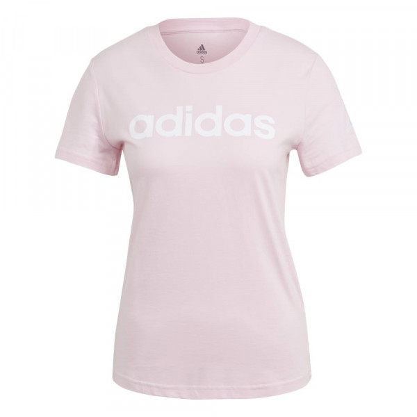 Adidas Essentials Slim Logo T-Shirt Damen pink