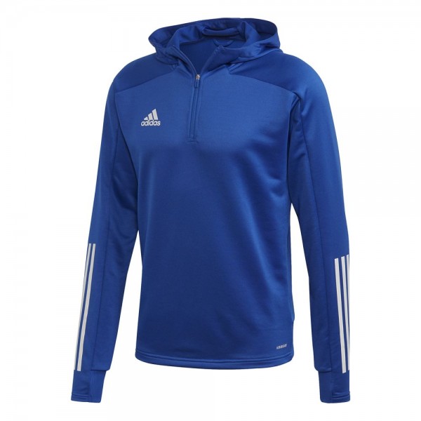 Adidas Fußball Condivo 20 Track Hoodie Pullover Herren Kapuzensweatshirt blau weiß