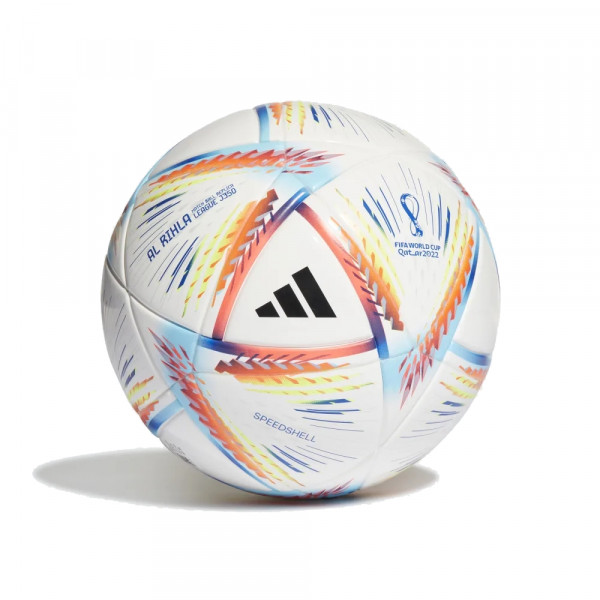 Adidas Al Rihla League Junior 350 Ball FIFA 2022 weiß blau orange