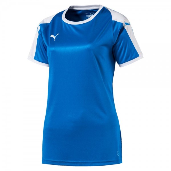 Puma Fußball Liga Frauen Trikot Damen kurzarm Shirt blau weiß