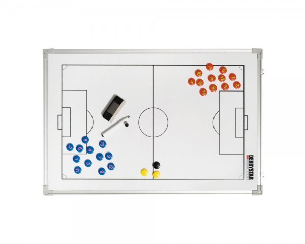 Derbystar Fussball Taktiktafel Aluminium Größe 90 x 60 cm weiß
