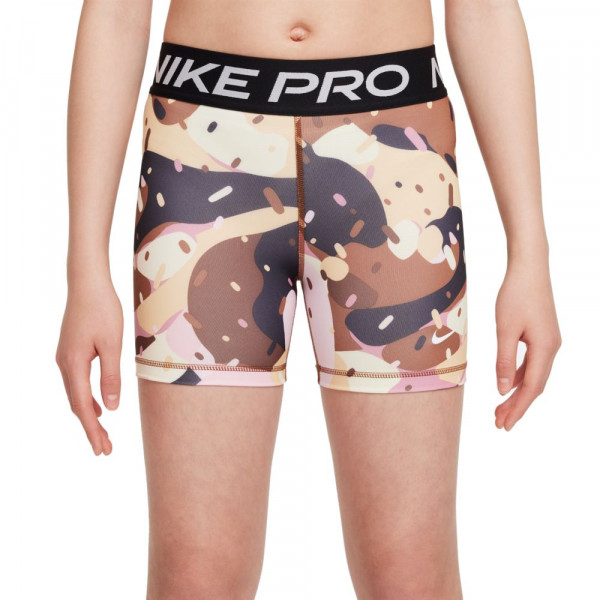 Nike Pro Dri-FIT Shorts Mädchen braun schwarz beige