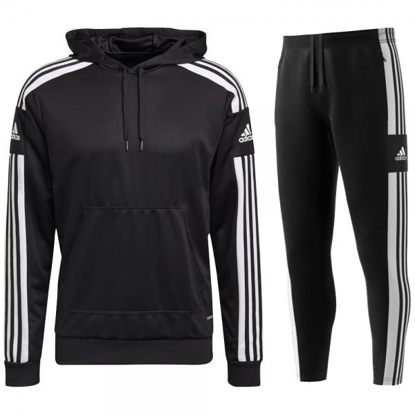 Adidas Fußball Kinder Trainingsanzug Squadra 21 schwarz weiß
