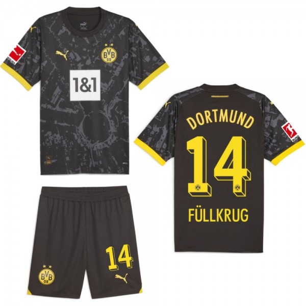 Puma Borussia Dortmund Auswärtsset 2023 2024 Trikot Shorts Herren Niclas Füllkrug 14