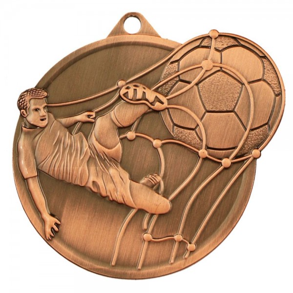 Medaille „Fußball“ 6 x 5 cm bronze