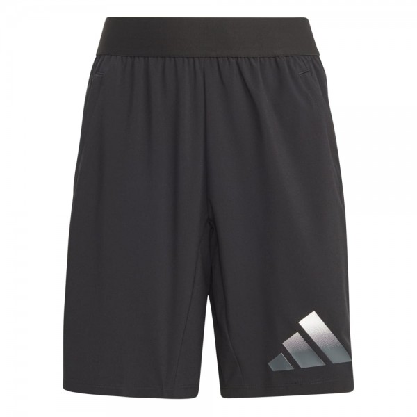 Adidas Train Icons AEROREADY Logo Woven Shorts Kinder schwarz grau