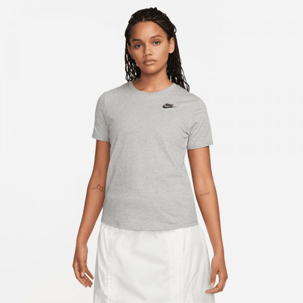 Nike Sportswear Club Essentials T-Shirt Damen dunkelgrau heather