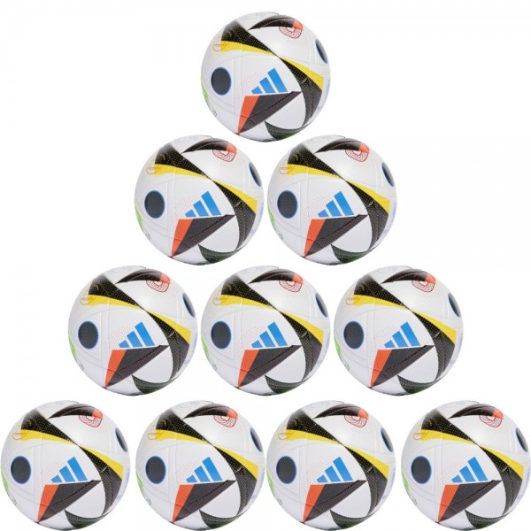 Adidas Euro 24 League Ball 10er Paket weiß schwarz orange blau
