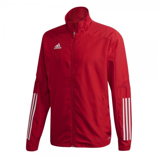 Adidas Fußball Condivo 20 Präsentationsjacke Jacke Kinder Trainingsjacke rot weiß