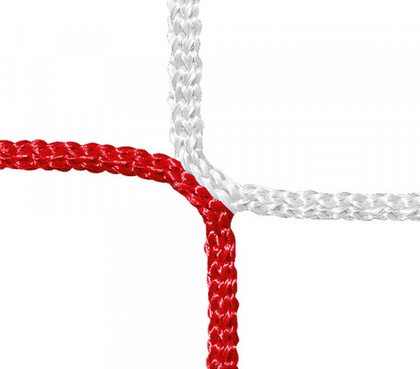 Huck Fussballtornetz-Paar aus PP 4 mm 80 x 150 cm rot weiß