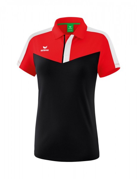 Erima Training Squad Polo-Shirt Trainingsshirt Damen rot schwarz weiß