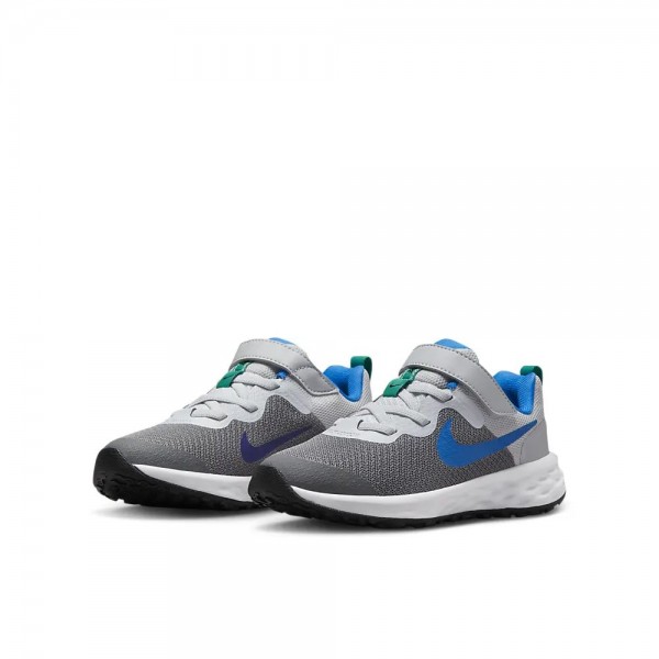 Nike Revolution 6 Trainingsschuhe jüngere Kinder grau blau hellgrau
