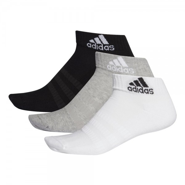 Adidas Cushioned Ankle Socken 3 Paar grau weiß schwarz