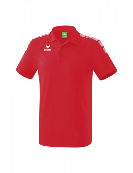 Erima Training und Freizeit Essential 5-C Poloshirt Herren Kinder rot weiß