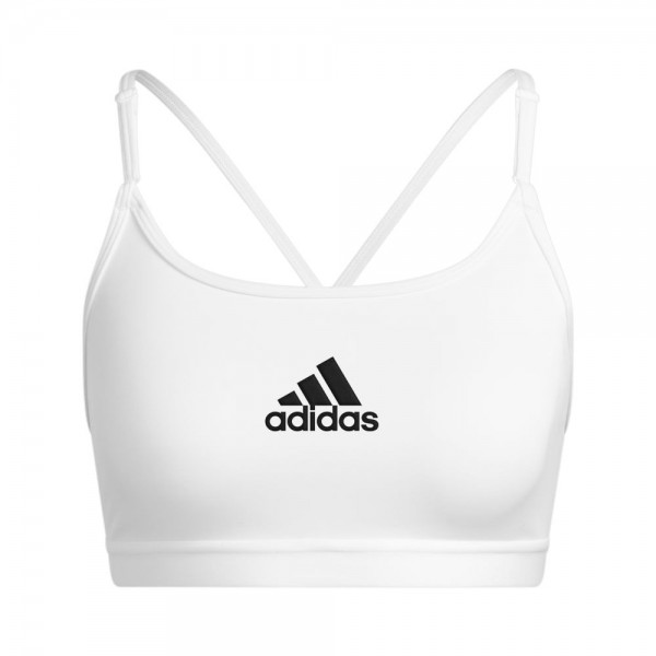 Adidas Aeroreact Training Light-Support Sport-BH Damen weiß schwarz