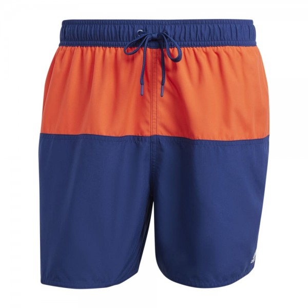 Adidas Colourblock CLX Short-Length Badeshorts Herren dunkelblau orange