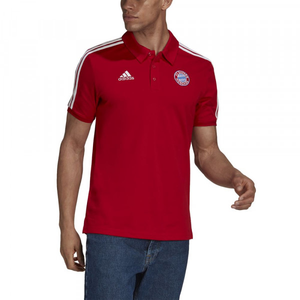 Adidas FC Bayern München 3-Streifen Polo-Shirt 2021 2022 Herren