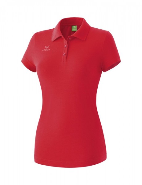 Erima Training und Freizeit Teamsport Poloshirt Trainingsshirt Damen rot