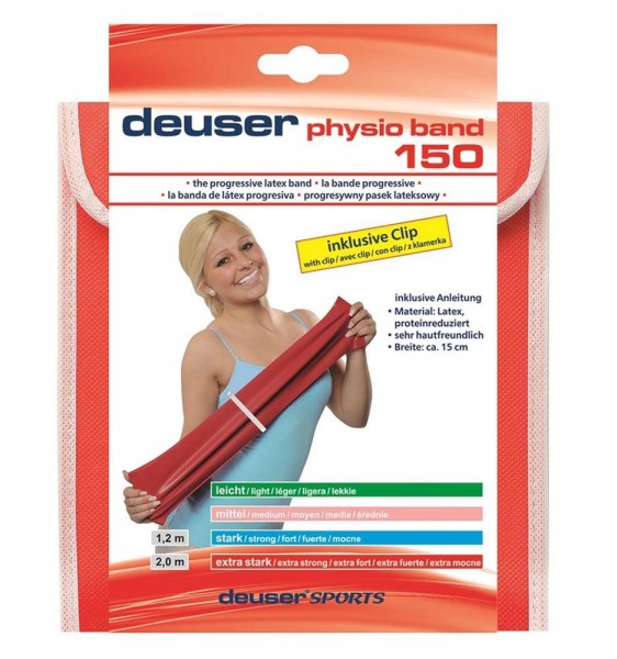 Deuser Physio Band 150 2,40m extra stark rot