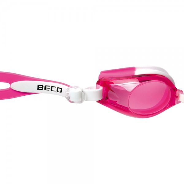 Beco Wassersport Schwimmen Profi Kinder Jugend Schwimmbrille weiß pink