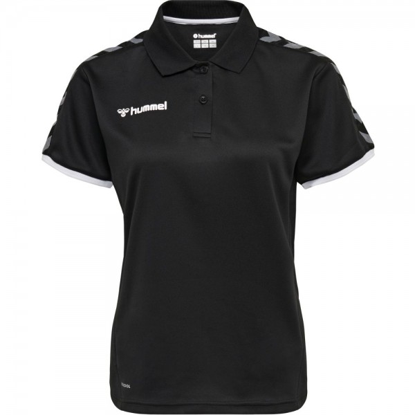 Hummel Authentic Functional Polo-Shirt Damen schwarz weiß