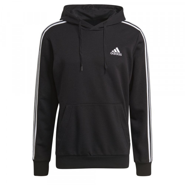 Adidas Essentials 3-Streifen Hoodie Herren schwarz weiß