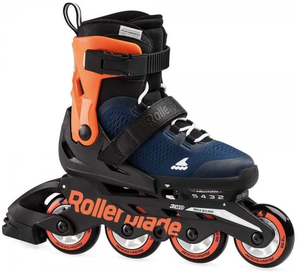 Rollerblade Microblade Boy Inline Skates Jungen navy schwarz orange