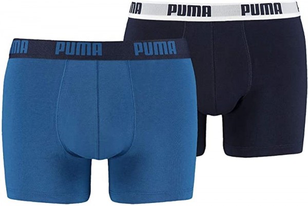 Puma Basic Boxershorts 2er Pack Herren blau
