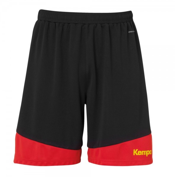 Kempa Handball Volleyball Emotion 2.0 Shorts Kinder Kurze Hose schwarz rot gelb