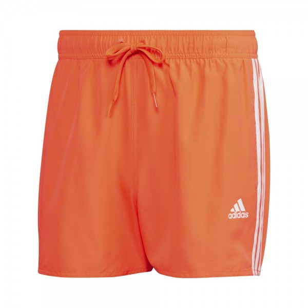 Adidas Classic 3-Streifen Badeshorts Herren orange weiß