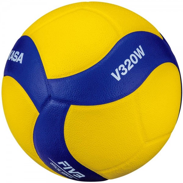 Mikasa Volleyball V320W Wettkampfball Gr 5 gelb blau