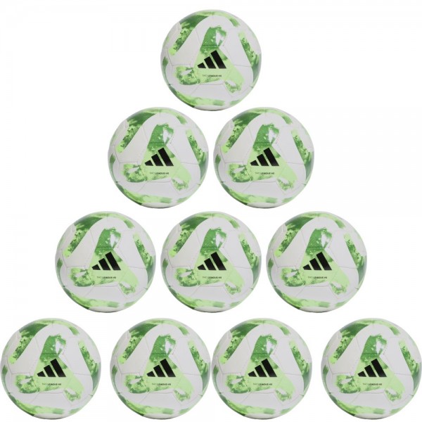 Adidas Tiro Spielball 10er Paket weiß solar grün schwarz
