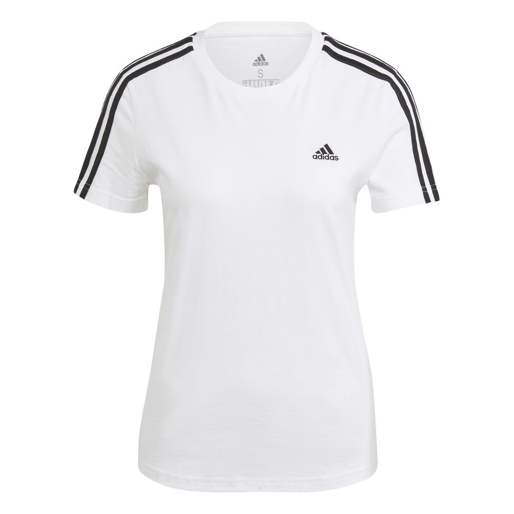 Rationeel eenzaam solide Adidas Essentials Slim 3-Streifen T-Shirt Damen weiß schwarz | T-Shirt &  Polo | Adidas | LIFESTYLE/FITNESS | fansport24.de