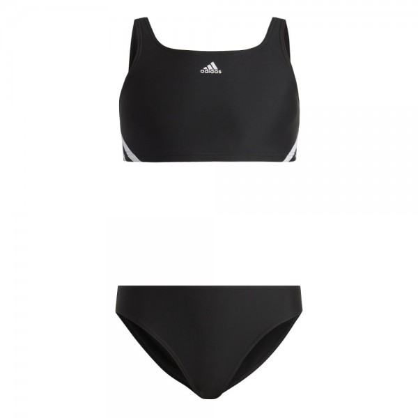 Adidas 3-Streifen Bikini Mädchen schwarz weiß
